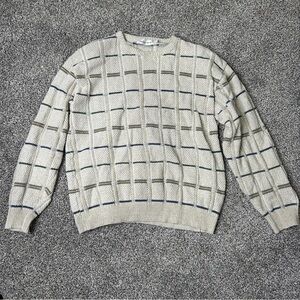 Sedgefield Vintage Style Crew Neck Knitted Sweater for Men Size Large